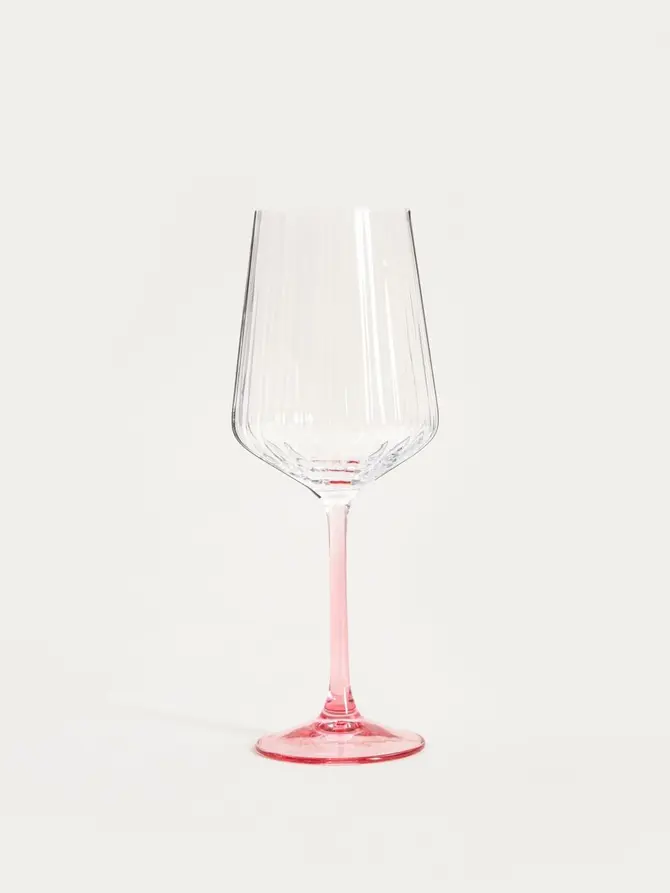 Kieliszek BRILL na wino z różową nóżką 0,56 l