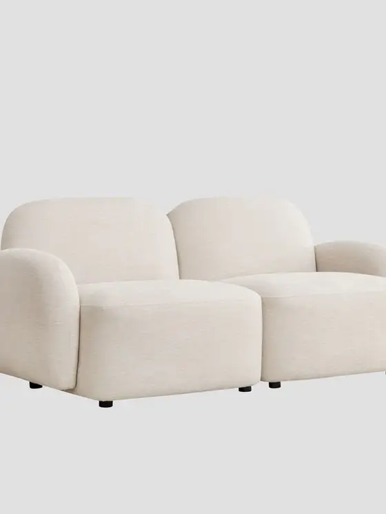 Sofa modułowa HELMI 2-osobowa ecru 184x87x73 cm