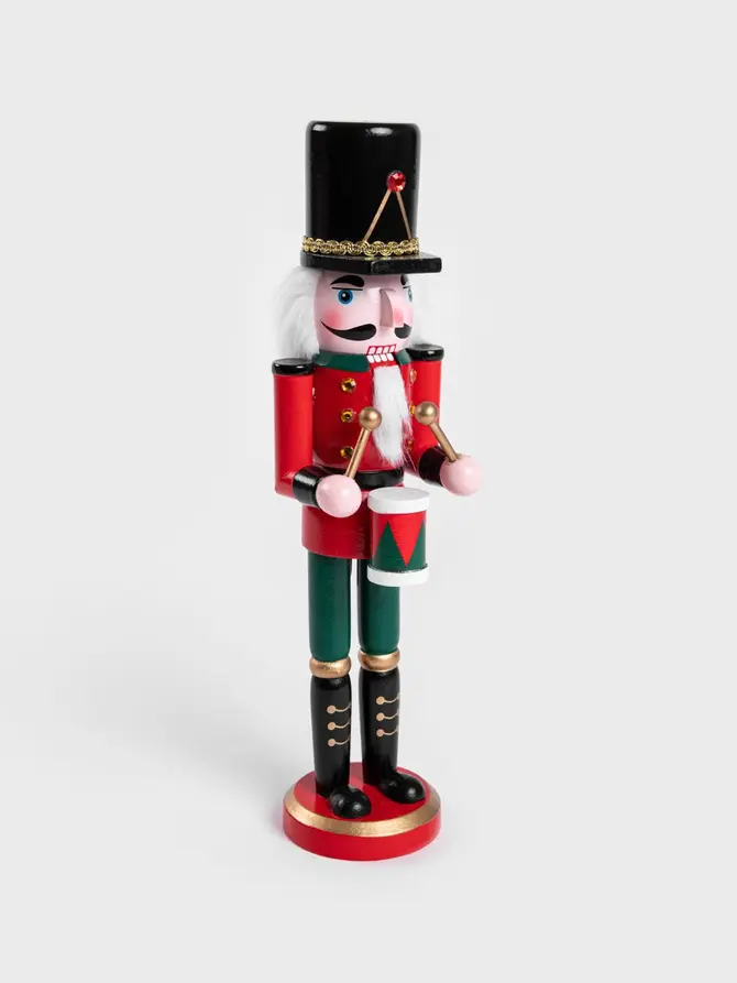 Figurka NUTCRACKER dziadek do orzechów z bębenkiem 31 cm