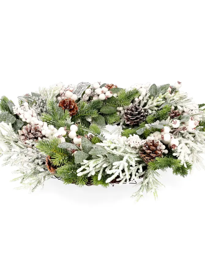 Wieniec FARILA biało-zielony 55 cm
