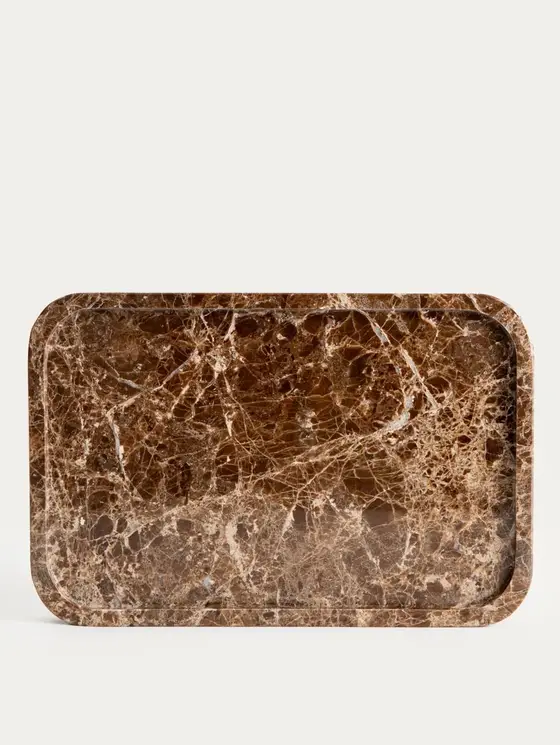Taca dekoracyjna MARMURI marmurowa prostokątna 30x20x1,8 cm