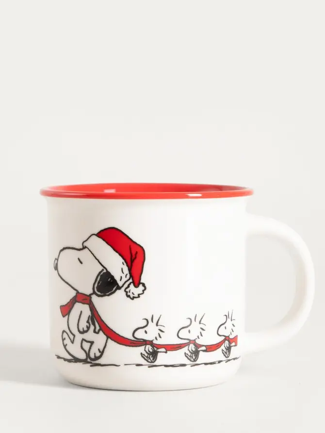 Kubek SNOOPY Snoopy w czapce mikołaja 0,35 l