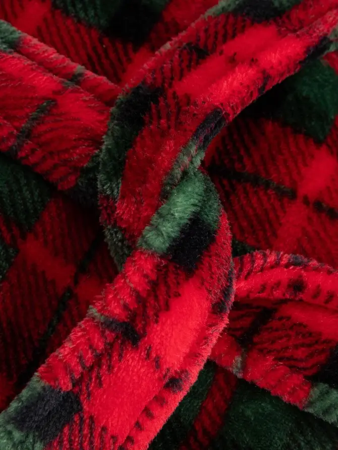Szlafrok TARTAN w kratę S/M