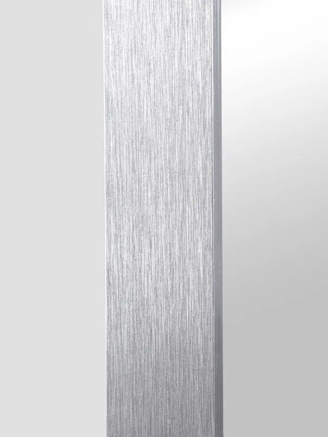 Lustro ELORA wiszące owalne srebrne 50x90 cm