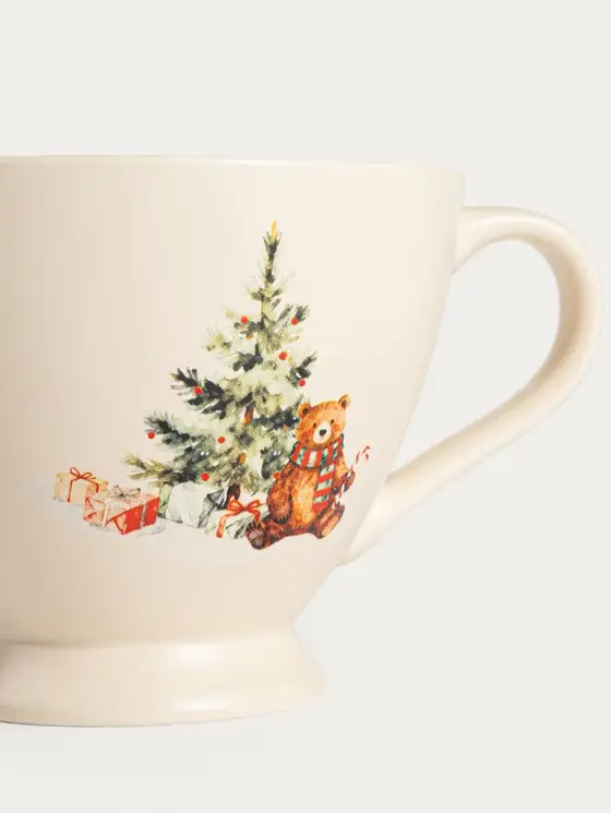 Kubek PRUDE porcelanowy z choinką 0,3 l