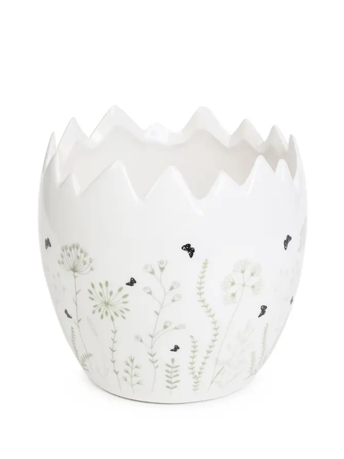 Osłonka na doniczkę EGGSTER z motywem łączki 12x11,5 cm