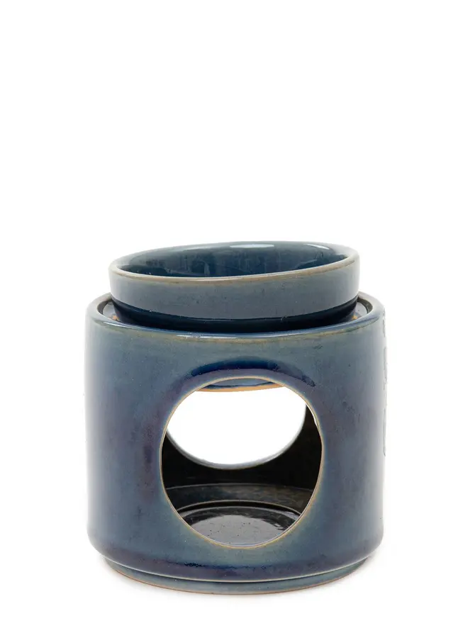 Kominek SOLETO ceramiczny granatowy 9,4x9,6 cm