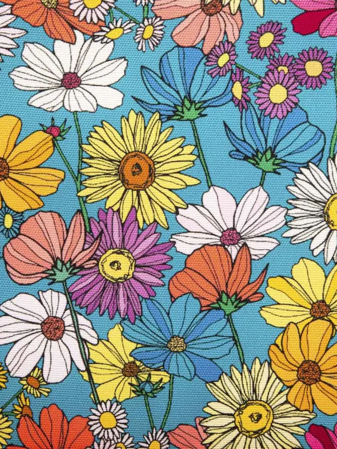 Mata plażowa FLORAL AURA w kwiaty 50x170x1,5 cm