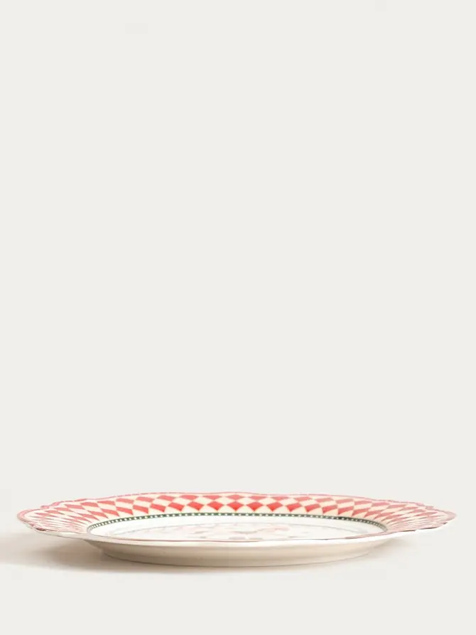 Talerz CIRGRATTA porcelanowy deserowy z konikiem 20 cm