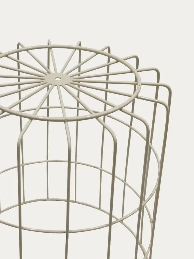 Stolik SCANDI kremowy z kremowym blatem 41x41 cm