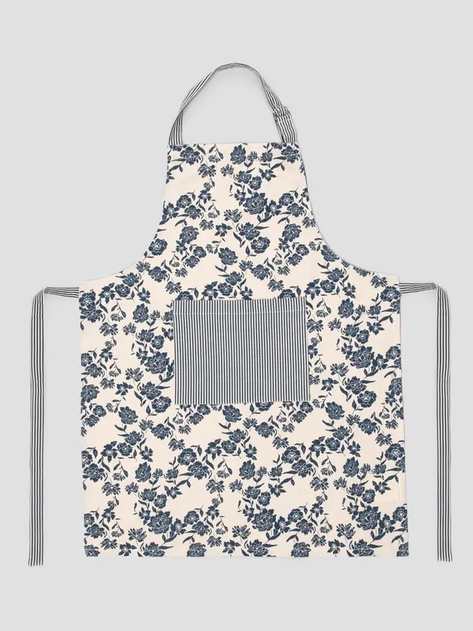 Fartuch kuchenny FLORAL HAMPTONS w kwiaty 60x80 cm