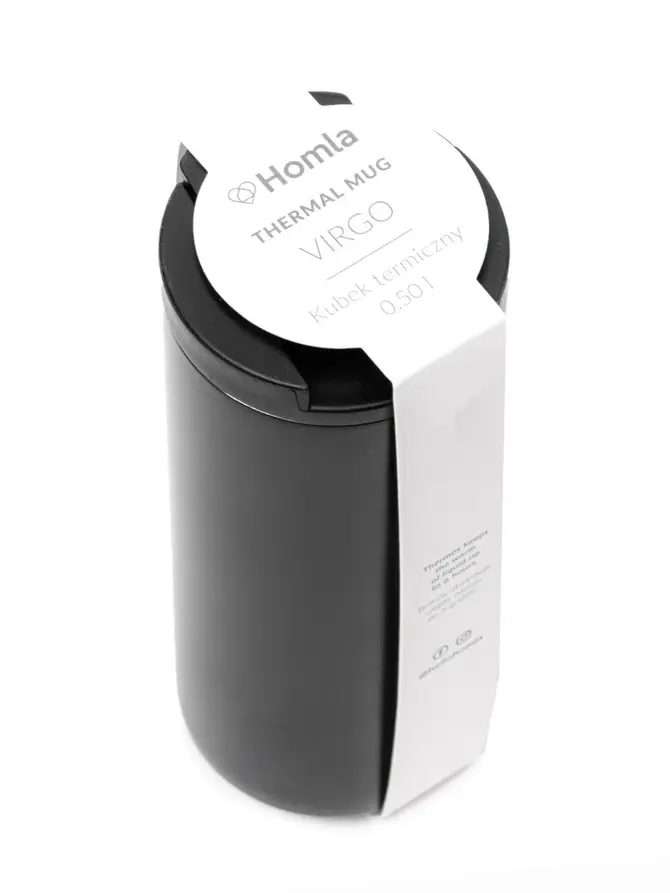 Kubek termiczny VIRGO czarny 0,5 l