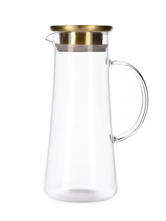 Dzbanek KUBBE ze złotym wieczkiem 1,3 l