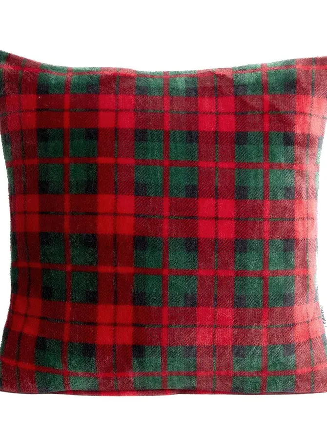 Poszewka TARTAN w kratę 45x45 cm