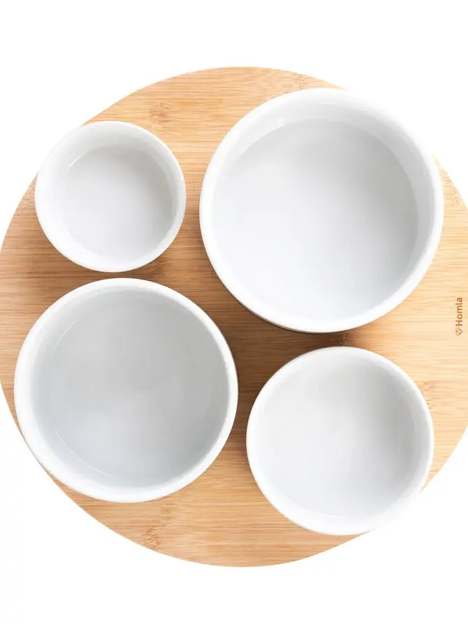 Zestaw YIFAN misek do serwowania 5 el., białych 33 cm