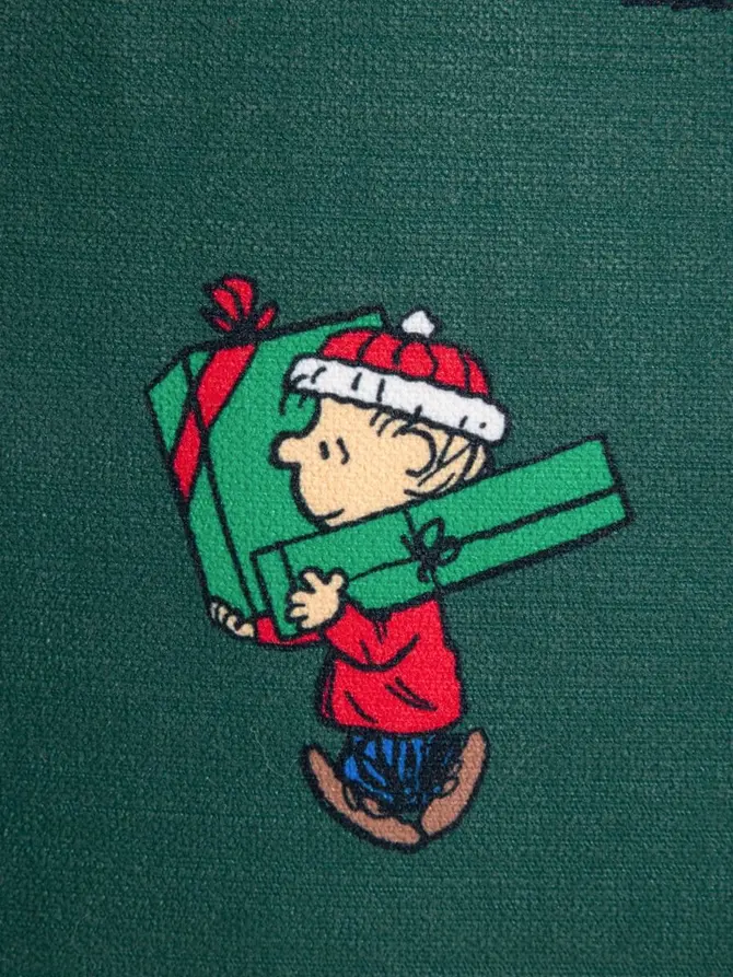 Poszewka SNOOPY czerwona ze świątecznym wzorem SNOOPY 45x45 cm