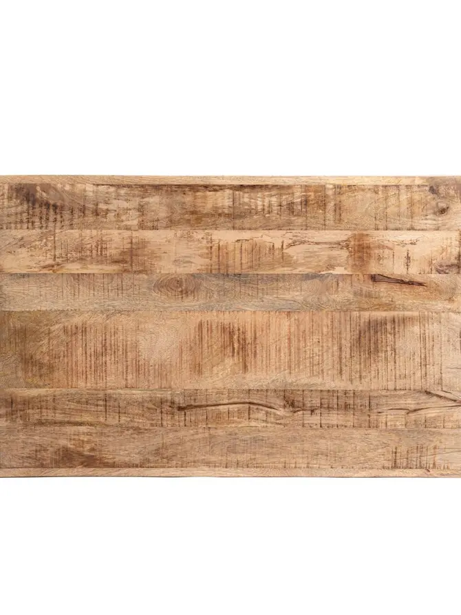 Stolik kawowy KOHI lite drewno mango + metal 110x65x47