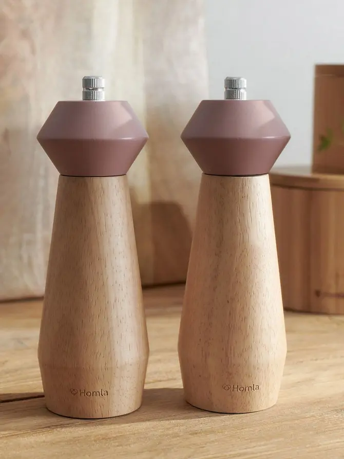 Młynek RUBBY różowy 17 cm