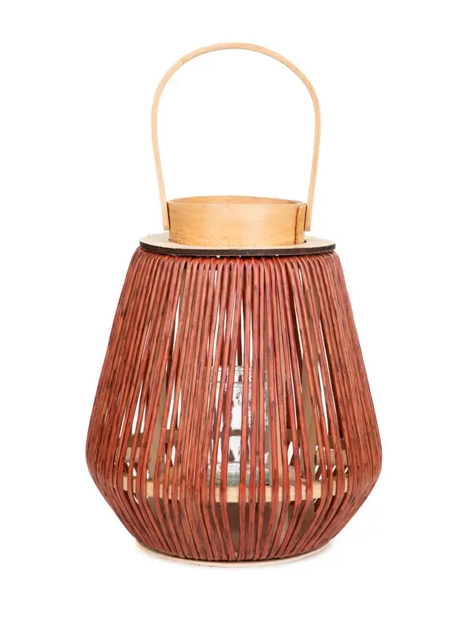 Lampion GARNITTO naturalny 10,5x26 cm