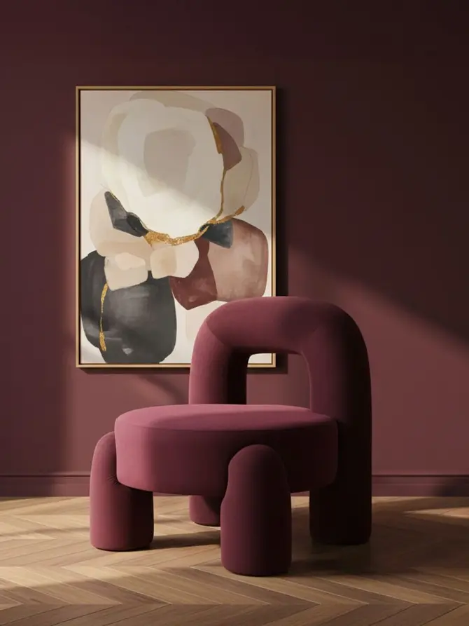 Fotel VIGGO burgundowy 73x69x80 cm