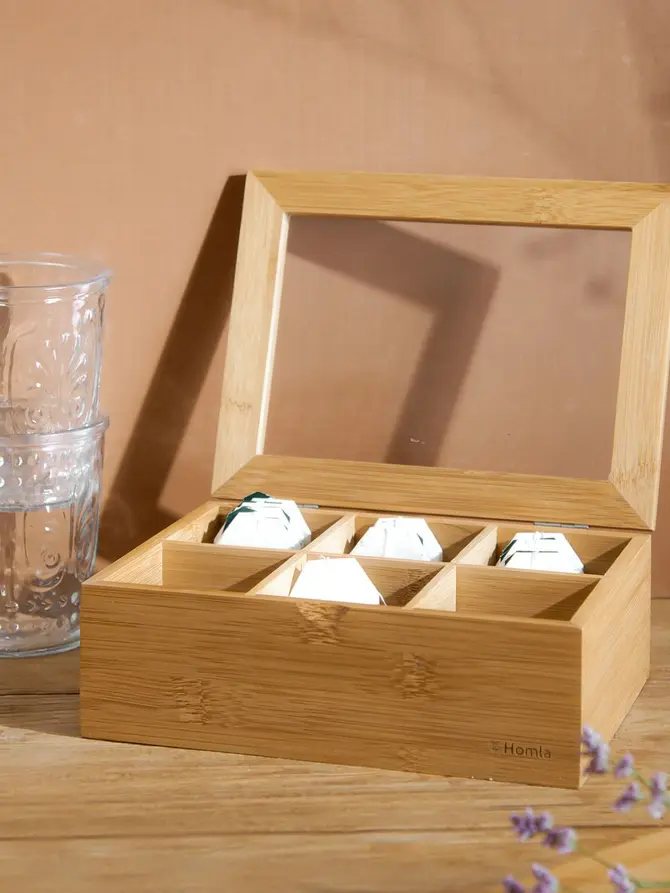 Organizer BAMBOU zamykany bambusowy 21x16 cm