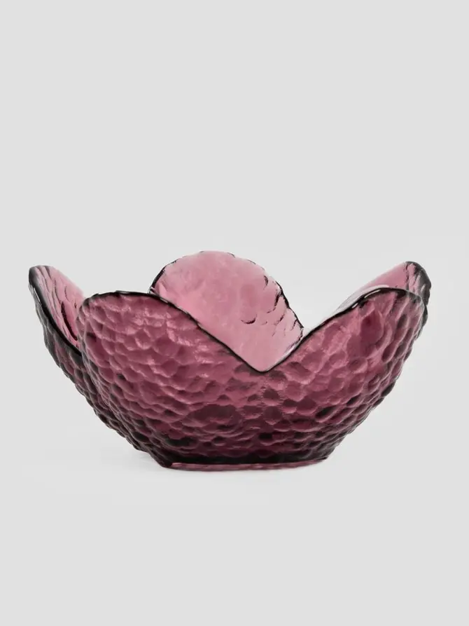 Miseczka LONNY w kształcie kwiatka różowa M 12x6 cm
