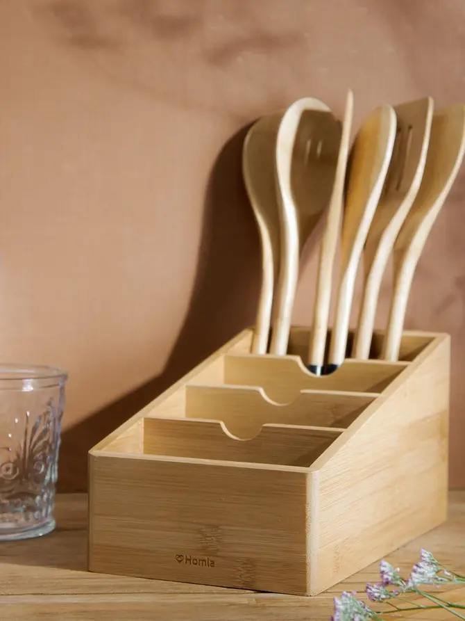 Organizer BAMBOU kuchenny bambusowy 25x13 cm