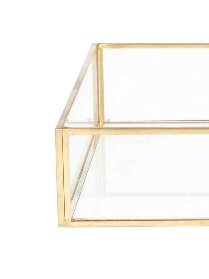 Taca GRAZIA ozdobna złota 18x18x4 cm