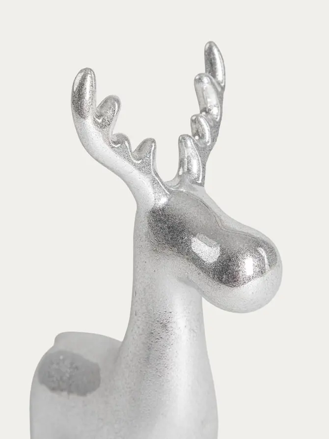 Renifer DARIAN srebrny 10,3x6,6x19,4 cm