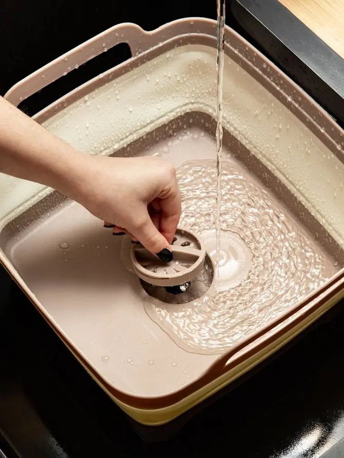 Pojemnik EASY CLEAN składany z odpływem 7 I