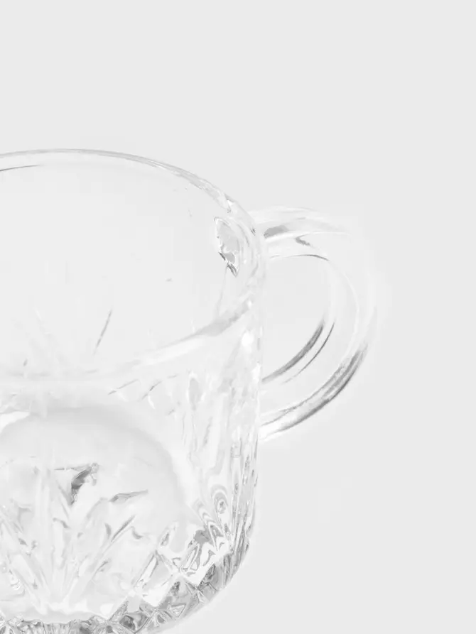 Zestaw filiżanek MIRRA wzorzystych z uchem, 2 szt. 0,08 l