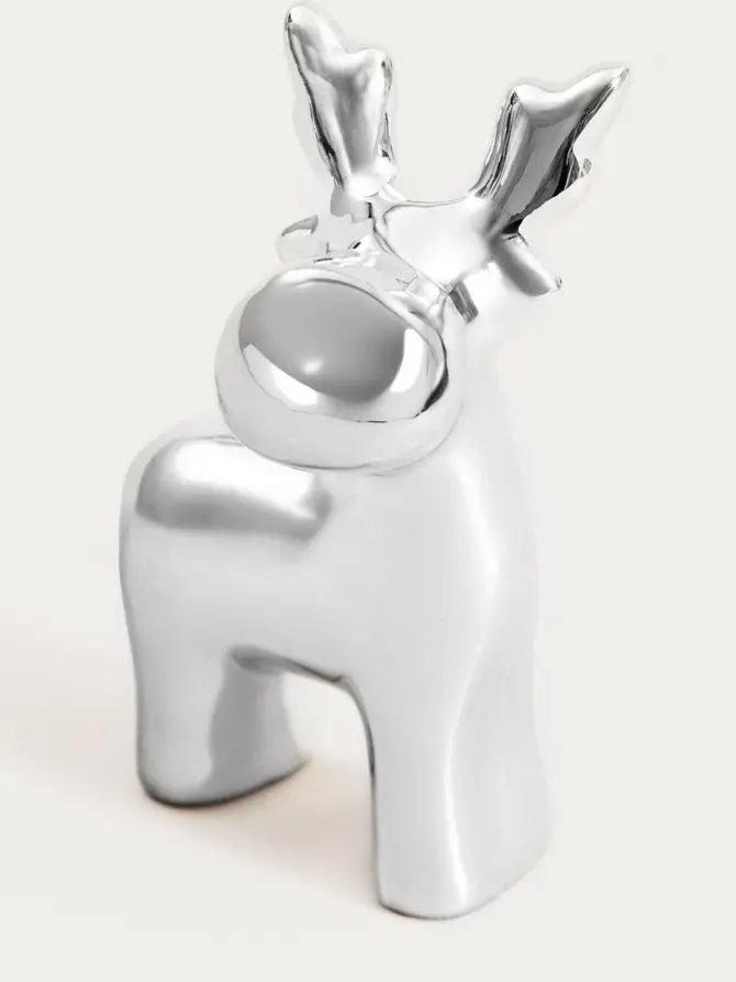 Renifer DARIAN srebrny 8 cm
