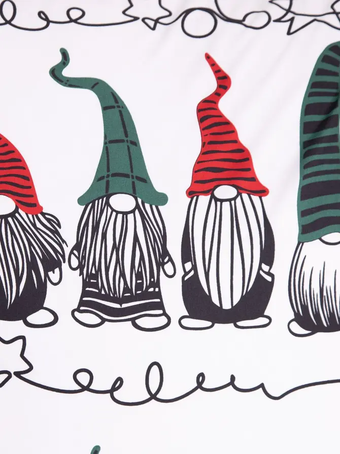 Pościel GNOMES z mikrofibry zmotywem świątecznnym 160x200 + 2*70x80 cm