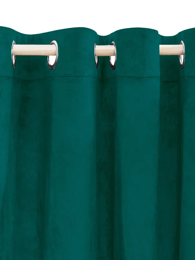 Zasłona PATTY welwetowa zielona 140x250 cm