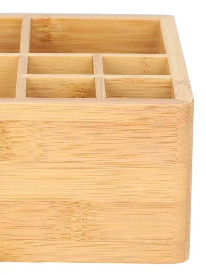Organizer VATI bambusowy naturalny 15x15 cm
