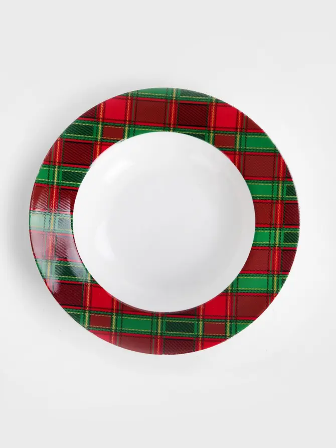 Talerz TARTAN głęboki 20 cm