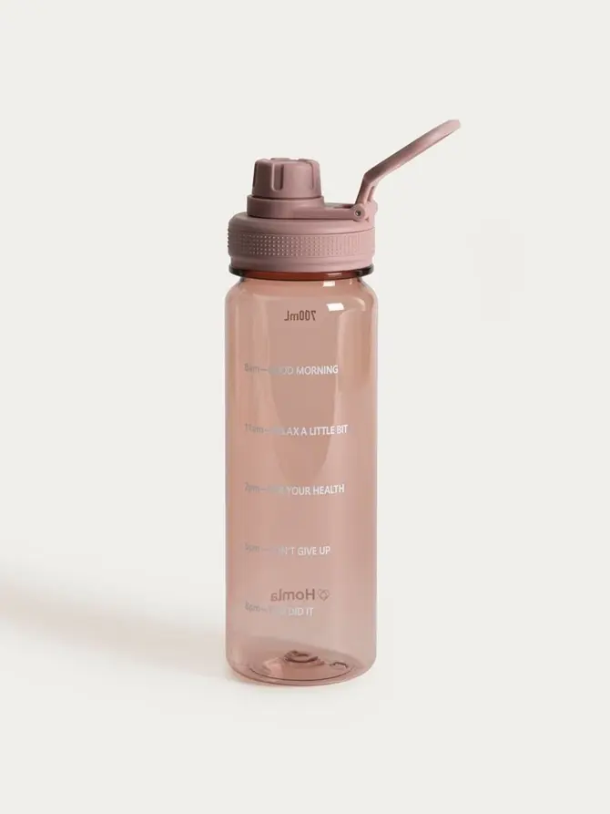 Butelka bidon LUNARE z miarką różowa 700 ml