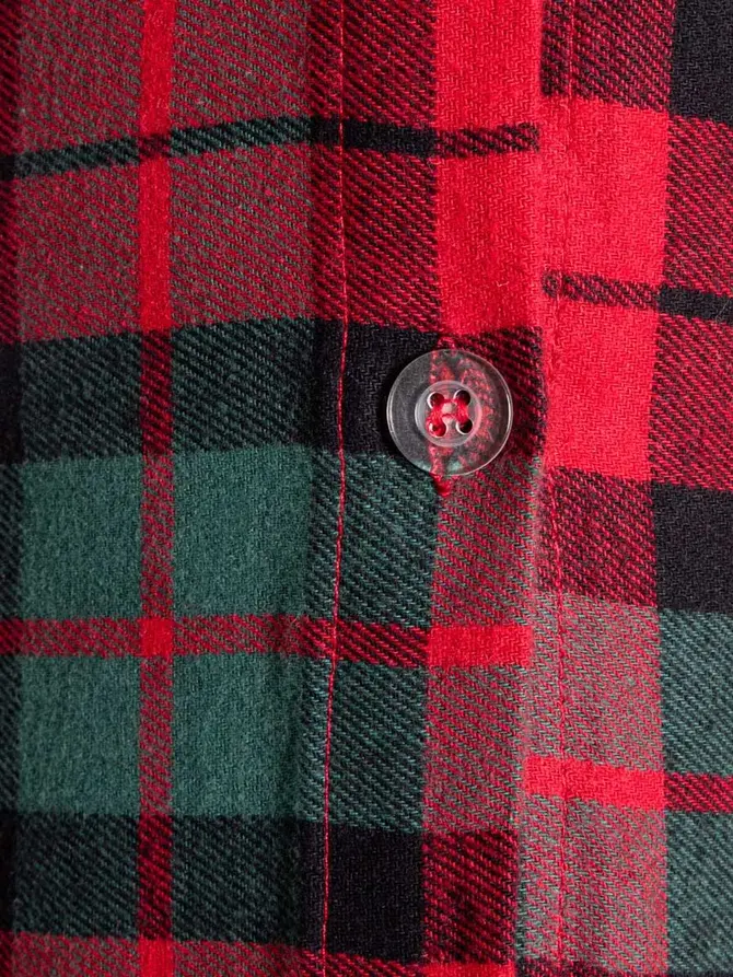 Pościel TARTAN flanelowa z barwionych nici w kratę 220x200 + 2*50x60 cm