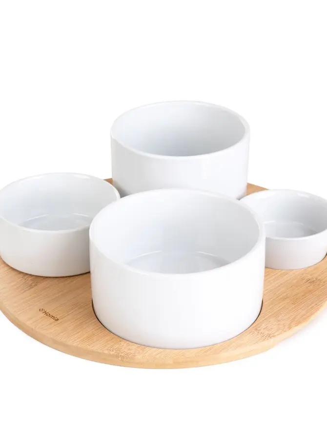 Zestaw YIFAN misek do serwowania 5 el., białych 33 cm