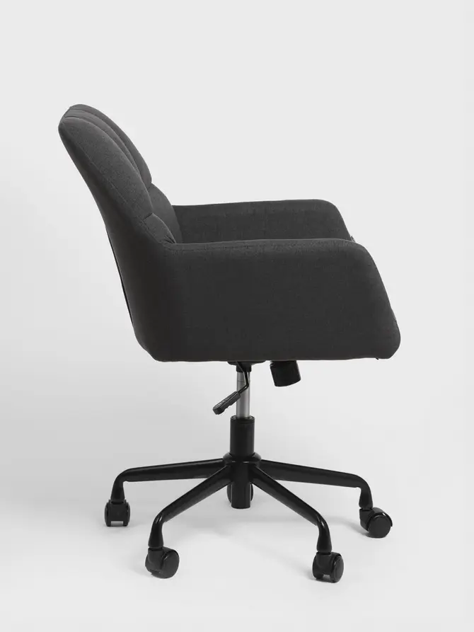 Fotel SEENSA obrotowy szary 58x67x81-89 cm