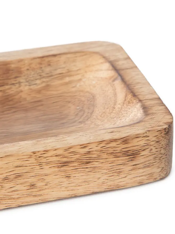 Mydelniczka SUBRA naturalna z drewna mango 10x13x3 cm