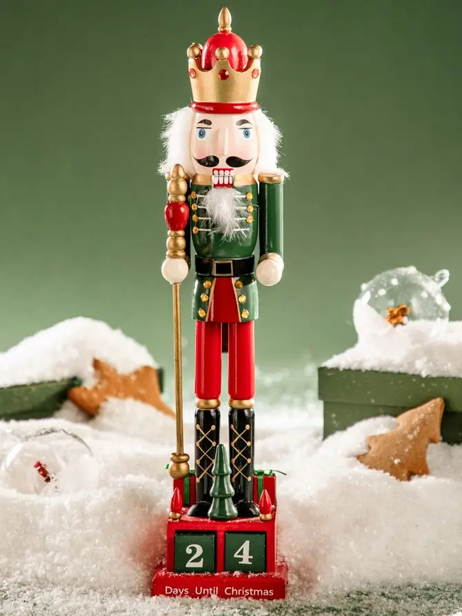 Figurka NUTCRACKER dziadek do orzechów kalendarz adwentowy 42 cm