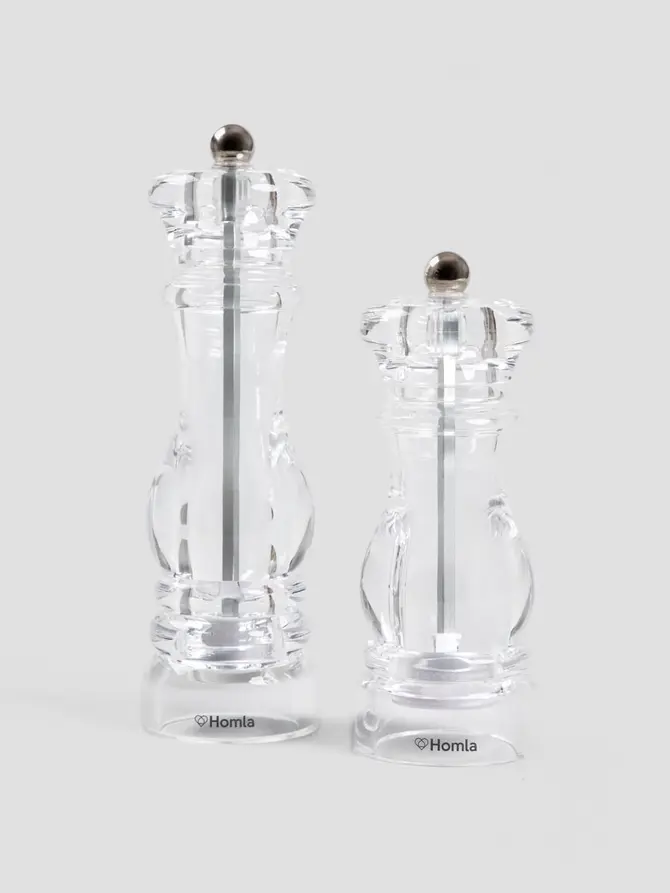Zestaw młynków HALLAIS 2 szt., akrylowe 20cm i 16cm