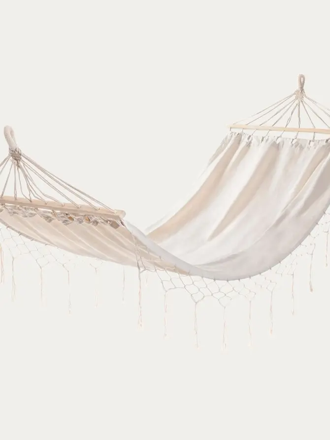 Hamak WOBBLE boho ecru 100x200 cm