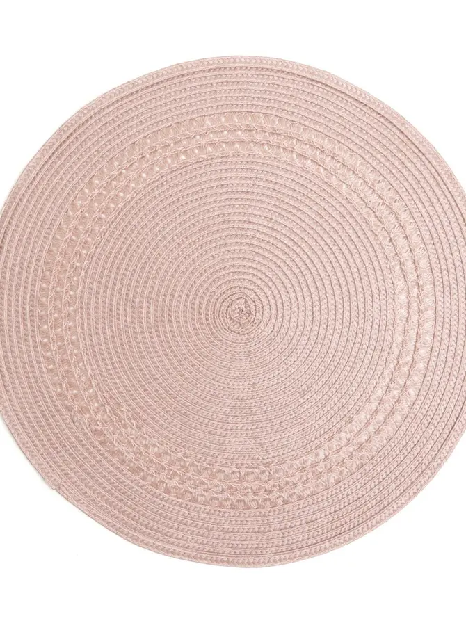 Podkładka do jadalni TRINA okrągła różowa 38 cm