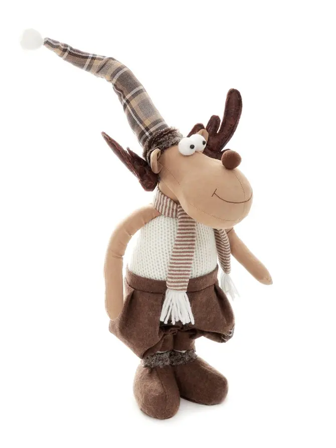 Skrzat SARINO renifer beżowy stojący 81 cm