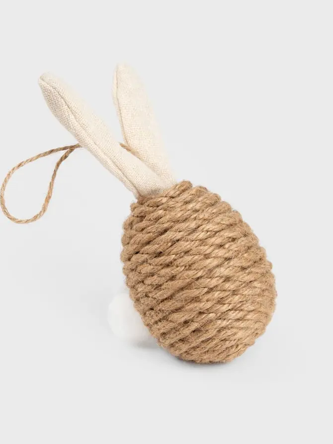 Zawieszka PASSEL wielkanocne jajko brązowe 5,5x7x20 cm