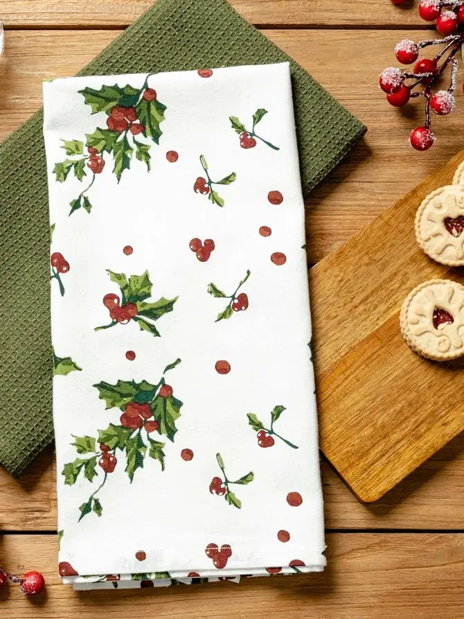 Zestaw ścierek kuchennych HOLLY w gałązki 2*45x65 cm