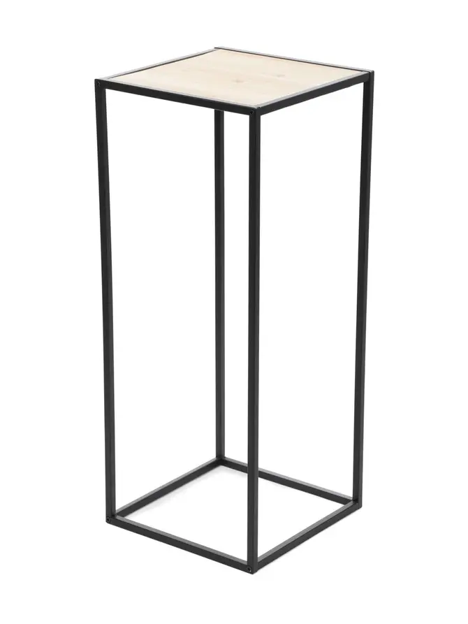 Kwietnik ROH metalowy czarny 31x31x75 cm