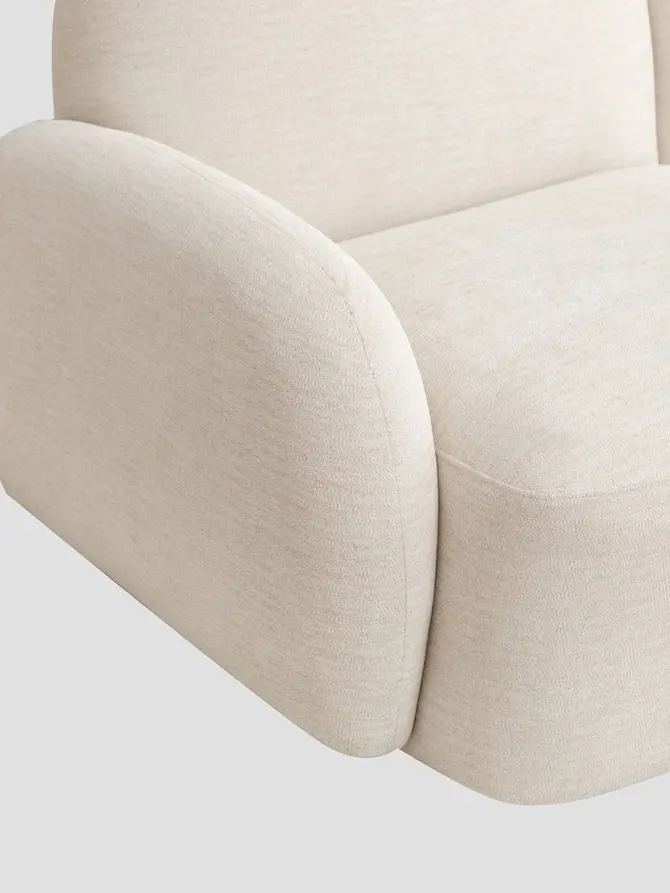 Sofa modułowa HELMI 2-osobowa ecru 184x87x73 cm
